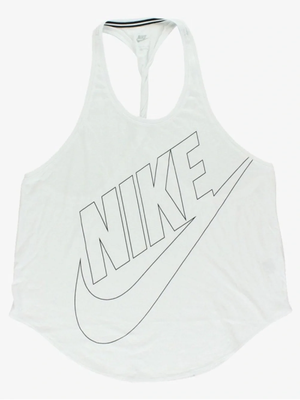 Nike Signal Tanktop White Graphic Racerback Training Tank XS
